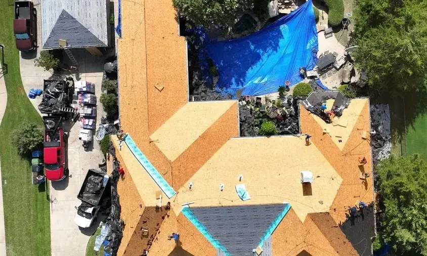 Professional Roof Coating being performed in Marco Island